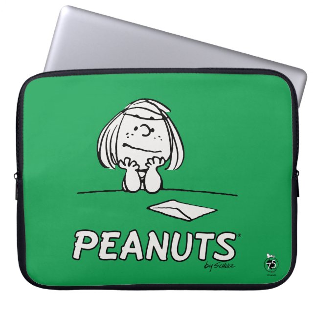 Erdnüsse | Peppermint Patty Thoughts Laptopschutzhülle (Vorderseite)