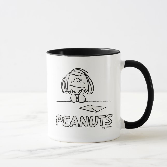 Erdnüsse | Peppermint Patty Thoughts Tasse (Rechts)