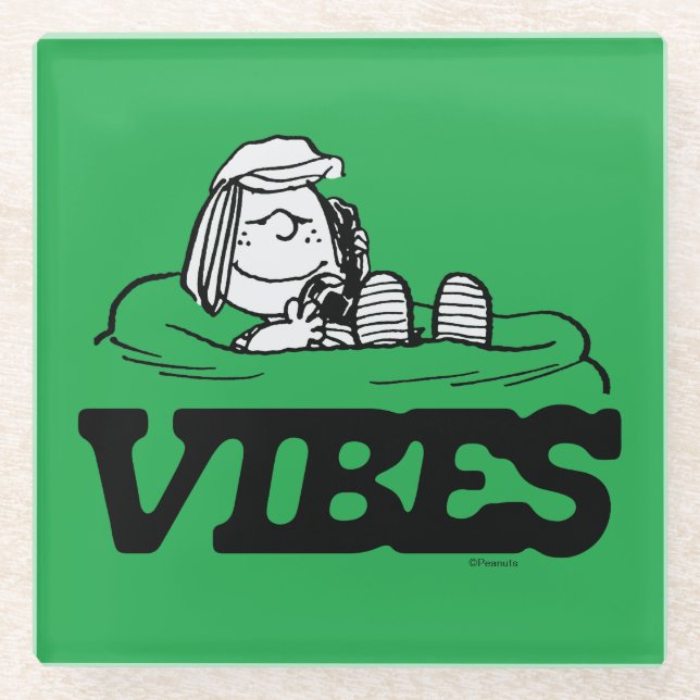 Erdnüsse | Peppermint Patty Vibes Glasuntersetzer (Vorderseite)