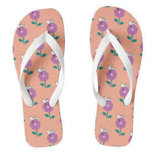 Erdnüsse   Pfeifen für Snoopy und Holz-Blume Flip Flops