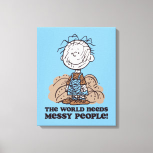 Erdnüsse   Pigpen Die Welt braucht die Geselligkei Leinwanddruck