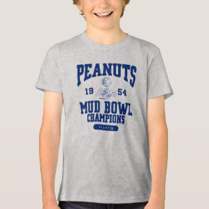 Erdnüsse Pigpen Mud Bowl Champions 1954 Tri-Blend Shirt