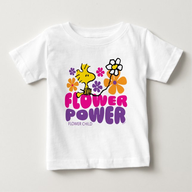 Erdnüsse | Power der Blume Holz Baby T-shirt (Vorderseite)