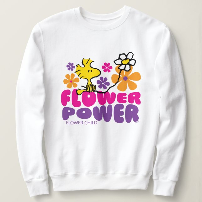 Erdnüsse | Power der Blume Holz Sweatshirt (Design vorne)