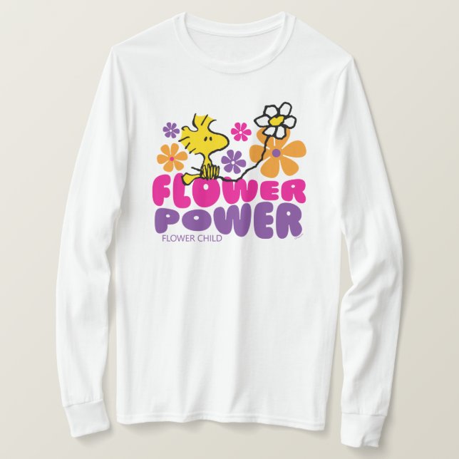 Erdnüsse | Power der Blume Holz T-Shirt (Design vorne)