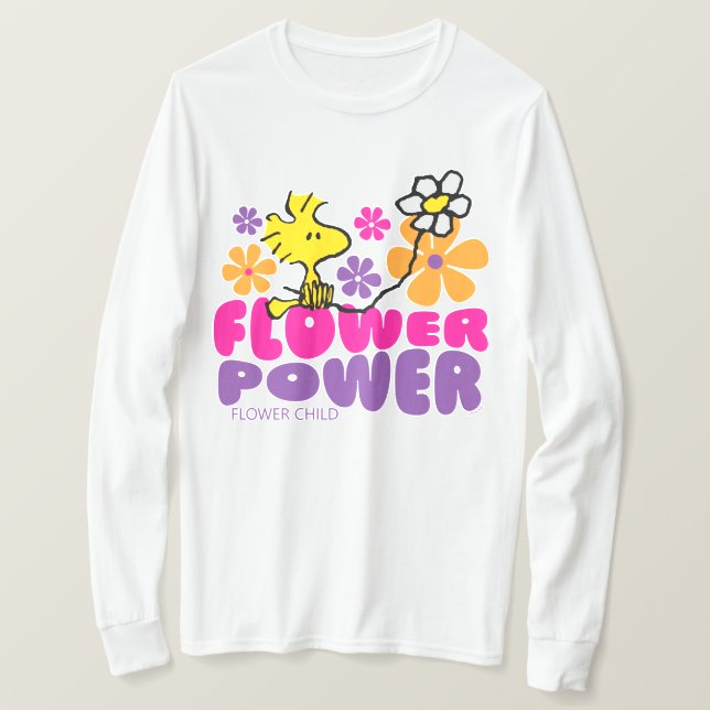 Erdnüsse | Power der Blume Holz T-Shirt (Design vorne)