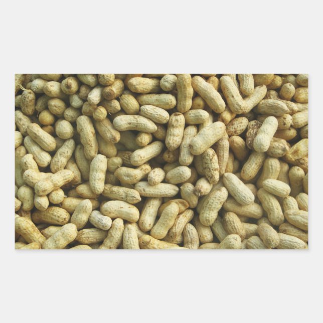 Erdnüsse Rechteckiger Aufkleber (Vorderseite)
