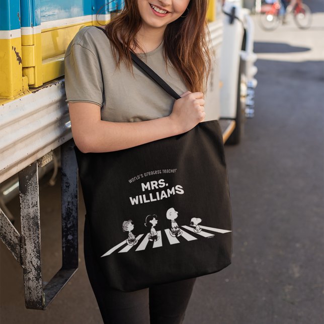 Erdnüsse | Rock T-Shirts Bester Lehrer Personalisi (Person carrying tote bag)