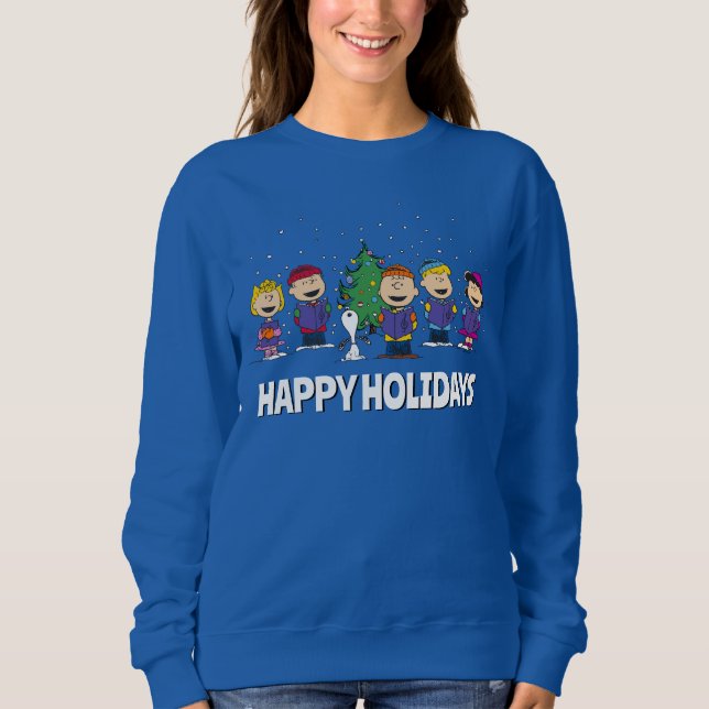Erdnüsse | Rund um den Weihnachtsbaum Sweatshirt (Vorderseite)