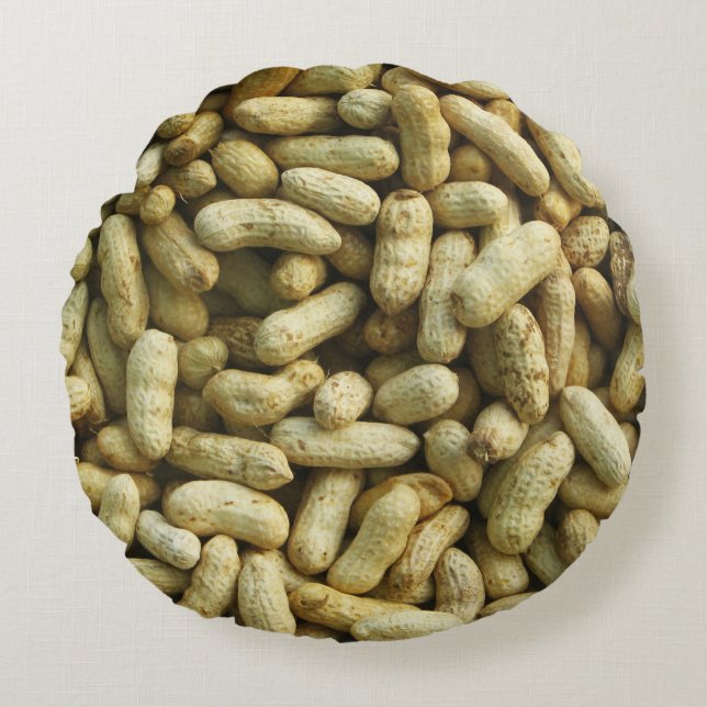Erdnüsse Rundes Kissen (Vorderseite)