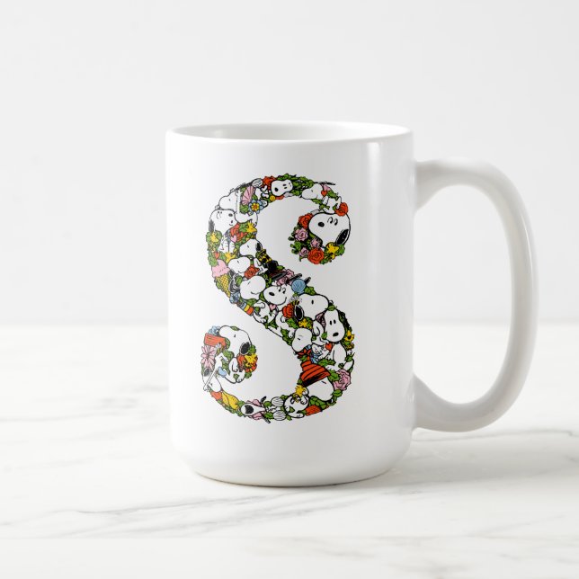 Erdnüsse | S ist für Snoopy Kaffeetasse (Rechts)