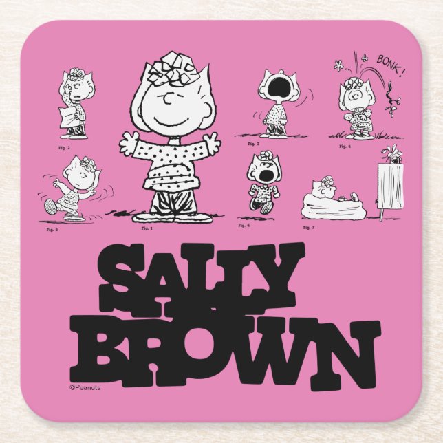 Erdnüsse | Sally Brown Rechteckiger Pappuntersetzer (Vorderseite)
