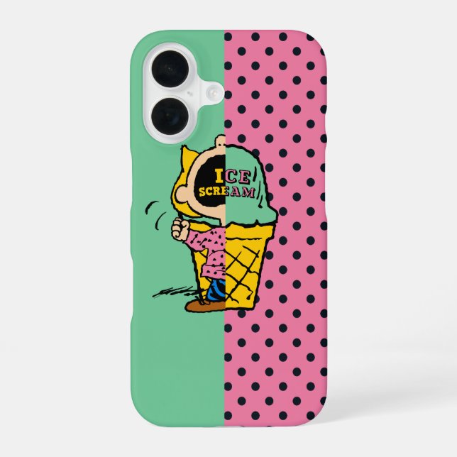 Erdnüsse | Sally Eiscreme Half & Half iPhone 16 Hülle (Rückseite)