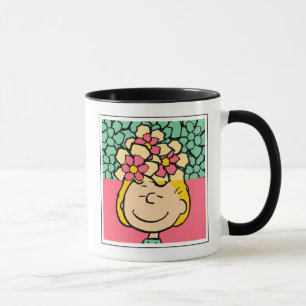 Erdnüsse   Sally Half & Halb Blume Tasse