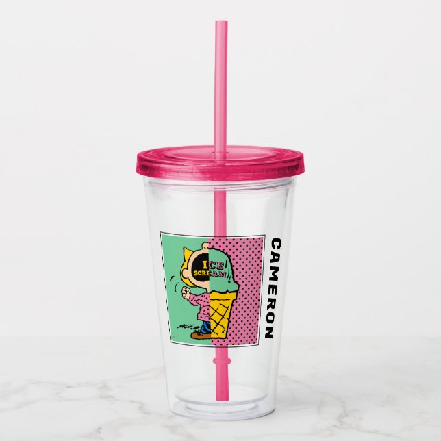 Erdnüsse | Sally Ice Cream Half & Halb Acryltrinkbecher (Vorderseite)