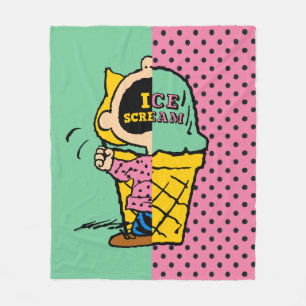 Erdnüsse Sally Ice Cream Half & Halb Fleecedecke