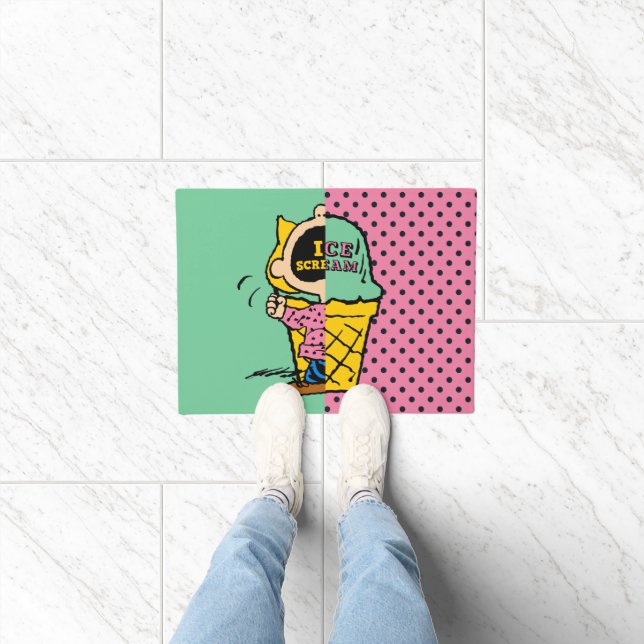 Erdnüsse | Sally Ice Cream Half & Halb Fußmatte (Indoor)