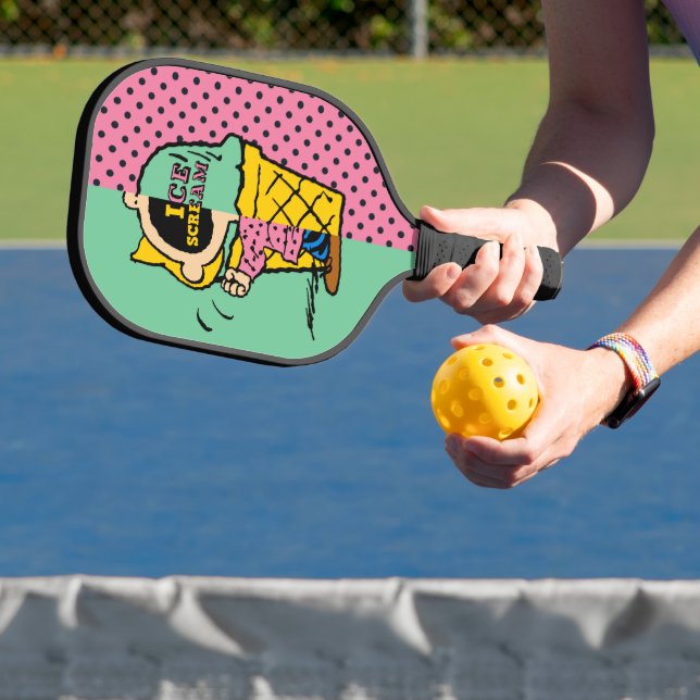 Erdnüsse | Sally Ice Cream Half & Halb Pickleball Schläger (InSitu)