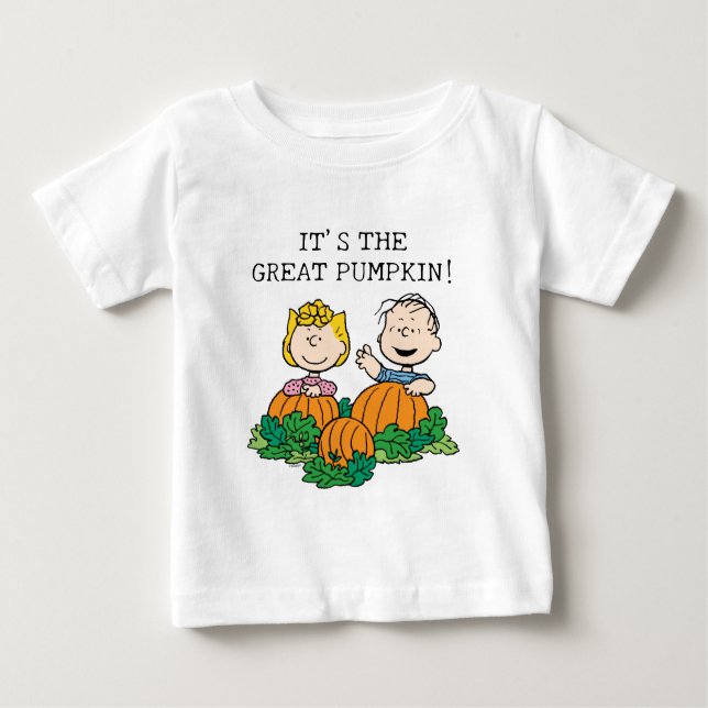 Erdnüsse | Sally & Linus auf dem Pumpkin-Feld Baby T-shirt (Vorderseite)