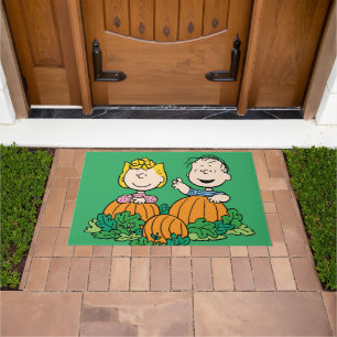 Erdnüsse Sally & Linus auf dem Pumpkin-Feld Fußmatte