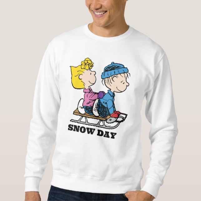 Erdnüsse | Sally & Linus Sled Riding Sweatshirt (Vorderseite)