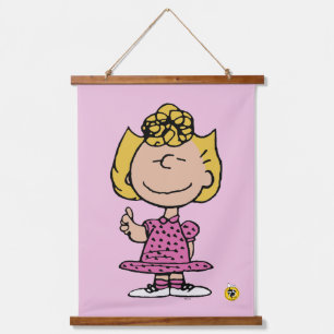 Erdnüsse   Sally Super Smile Wandteppich Mit Holzrahmen