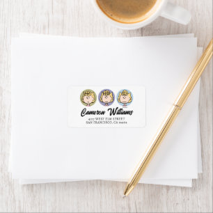 Erdnüsse   Sally's Faces Adressaufkleber