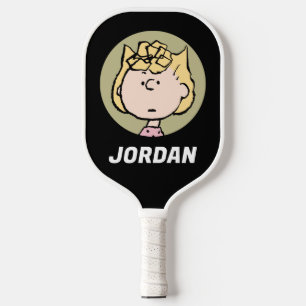 Erdnüsse Sally's Faces Name hinzufügen Pickleball Schläger