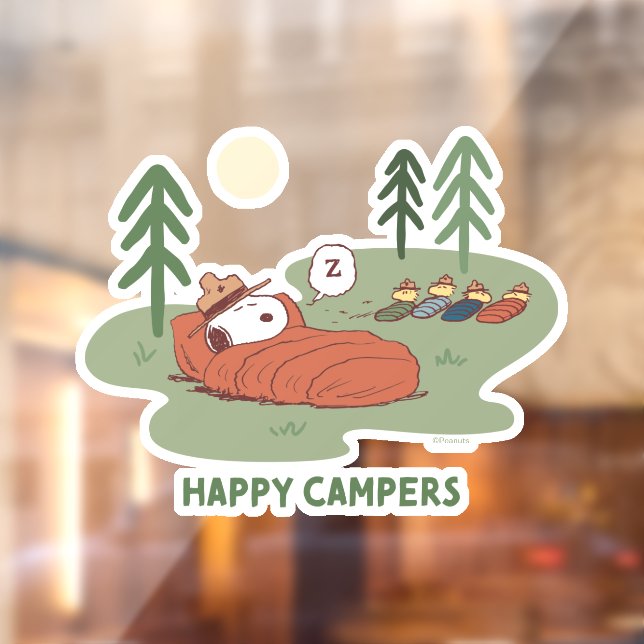 Erdnüsse | Schlafanzüge für Snoopy und Holz Fensteraufkleber (Blatt 2)