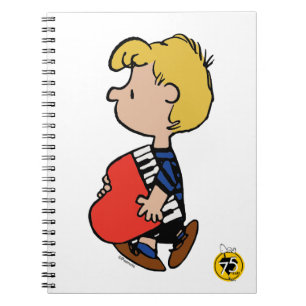 Erdnüsse   Schroeder Traveling Piano Notizblock