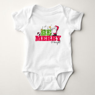 Erdnüsse Sei frohe Weihnachten Baby Strampler