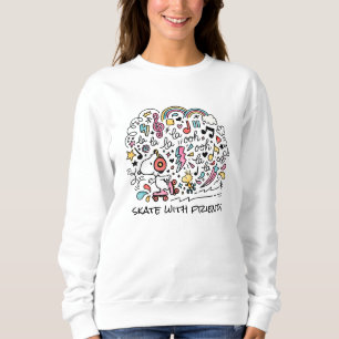Erdnüsse Skaten für Snoopy- und Holzrolle Sweatshirt