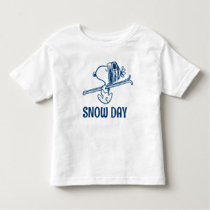 Erdnüsse Skitour Snoopy Name hinzufügen Kleinkind T-shirt