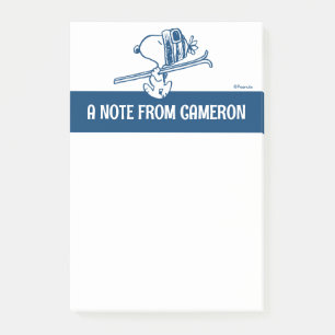 Erdnüsse   Skitour Snoopy Post-it Klebezettel