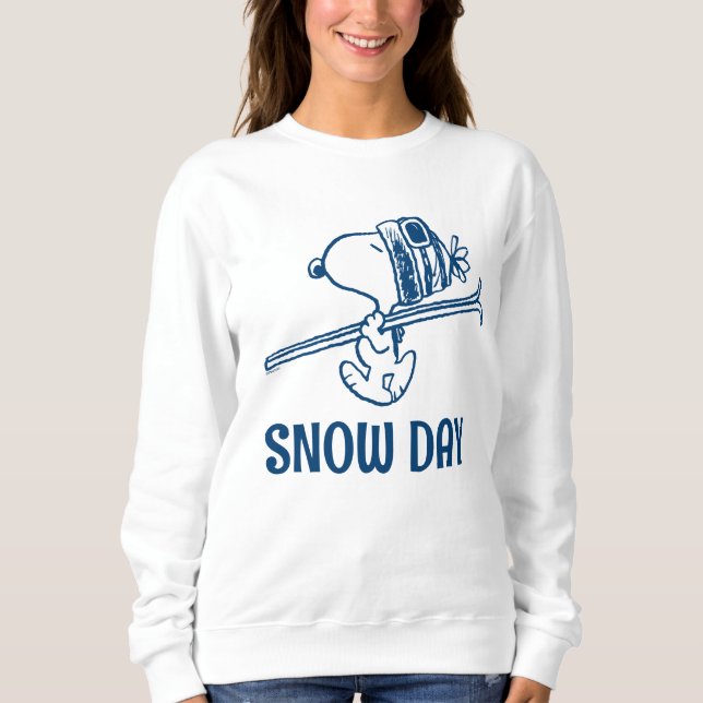 Erdnüsse | Skitour Snoopy Sweatshirt (Vorderseite)
