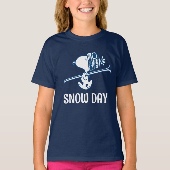 Erdnüsse | Skitour Snoopy T-Shirt (Vorderseite)