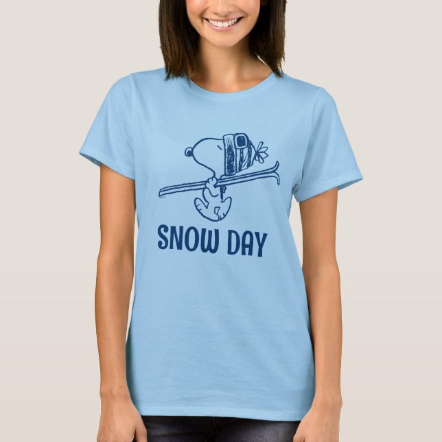 Erdnüsse | Skitour Snoopy T-Shirt (Vorderseite)