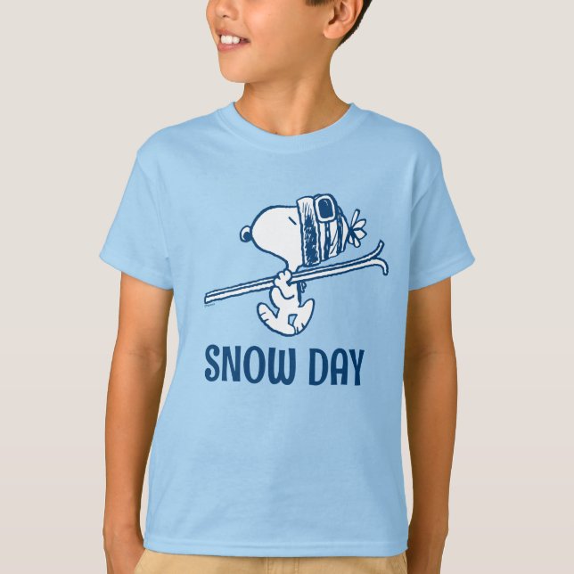 Erdnüsse | Skitour Snoopy T-Shirt (Vorderseite)