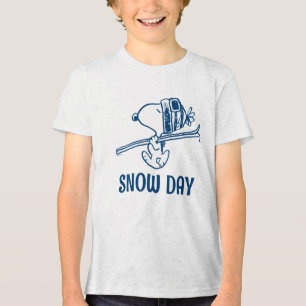 Erdnüsse Skitour Snoopy Tri-Blend Shirt