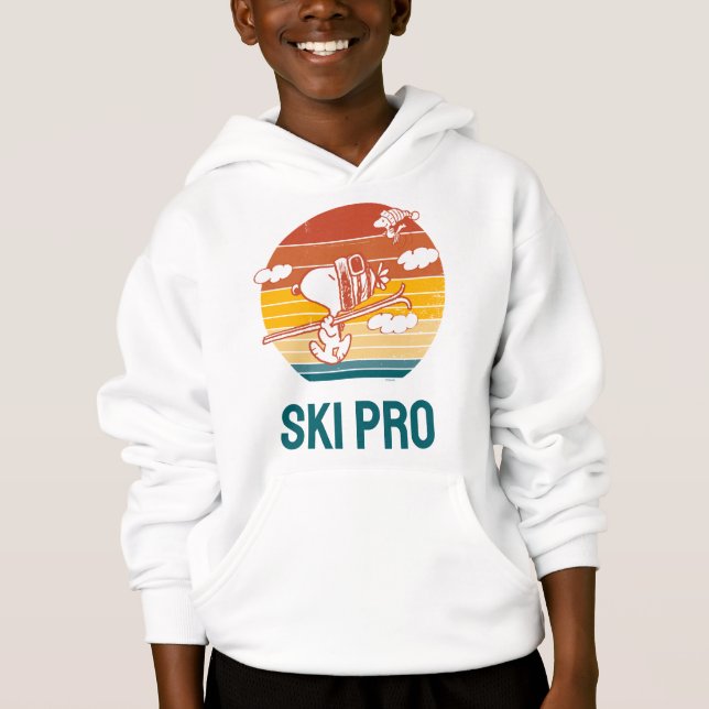 Erdnüsse | Skitour Snoopy & Woodstock Hoodie (Vorderseite)