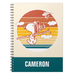 Erdnüsse   Skitour Snoopy & Woodstock Notizblock