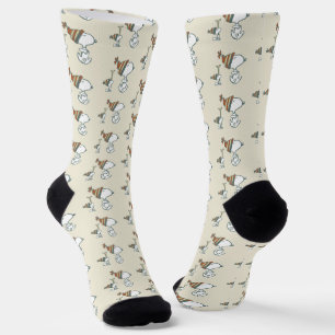 Erdnüsse   Skitour Snoopy & Woodstock Socken