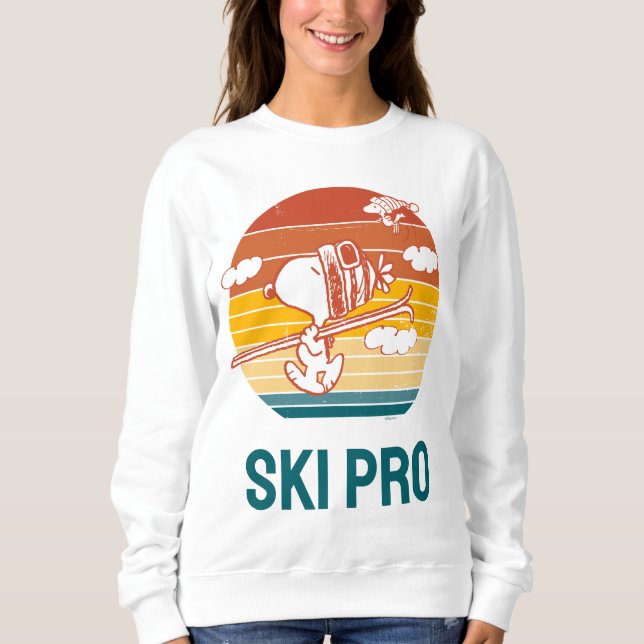 Erdnüsse | Skitour Snoopy & Woodstock Sweatshirt (Vorderseite)