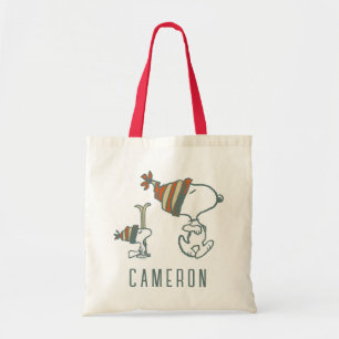 Erdnüsse Skitour Snoopy & Woodstock Tragetasche