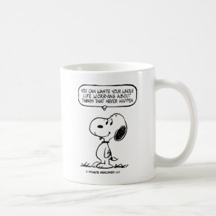 Erdnüsse Snoopie, die man nicht das ganze Leben Kaffeetasse