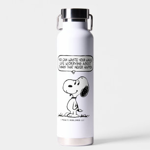 Erdnüsse Snoopie, die man nicht das ganze Leben Trinkflasche