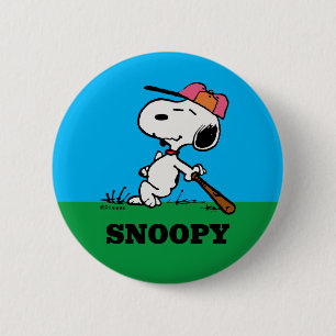 Erdnüsse Snoopie im Bat Button