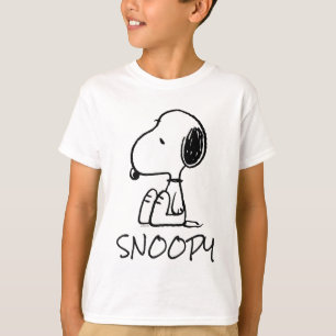 Erdnüsse Snoopie nach unten T-Shirt
