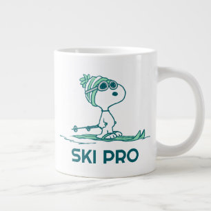Erdnüsse   Snoopy auf Skis Jumbo-Tasse