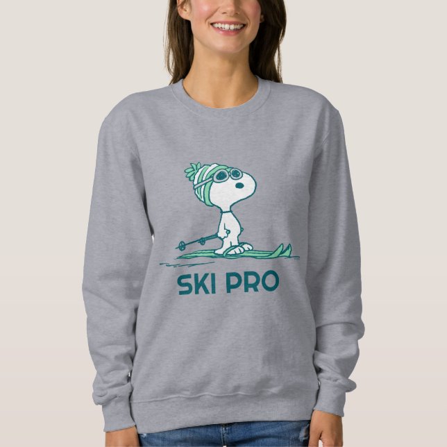 Erdnüsse | Snoopy auf Skis Sweatshirt (Vorderseite)
